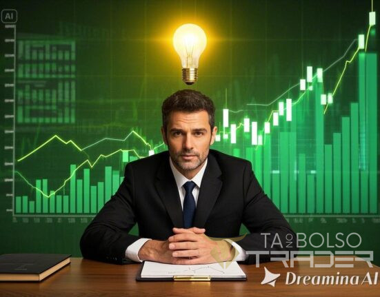 Trader com mentalidade forte operando no mercado