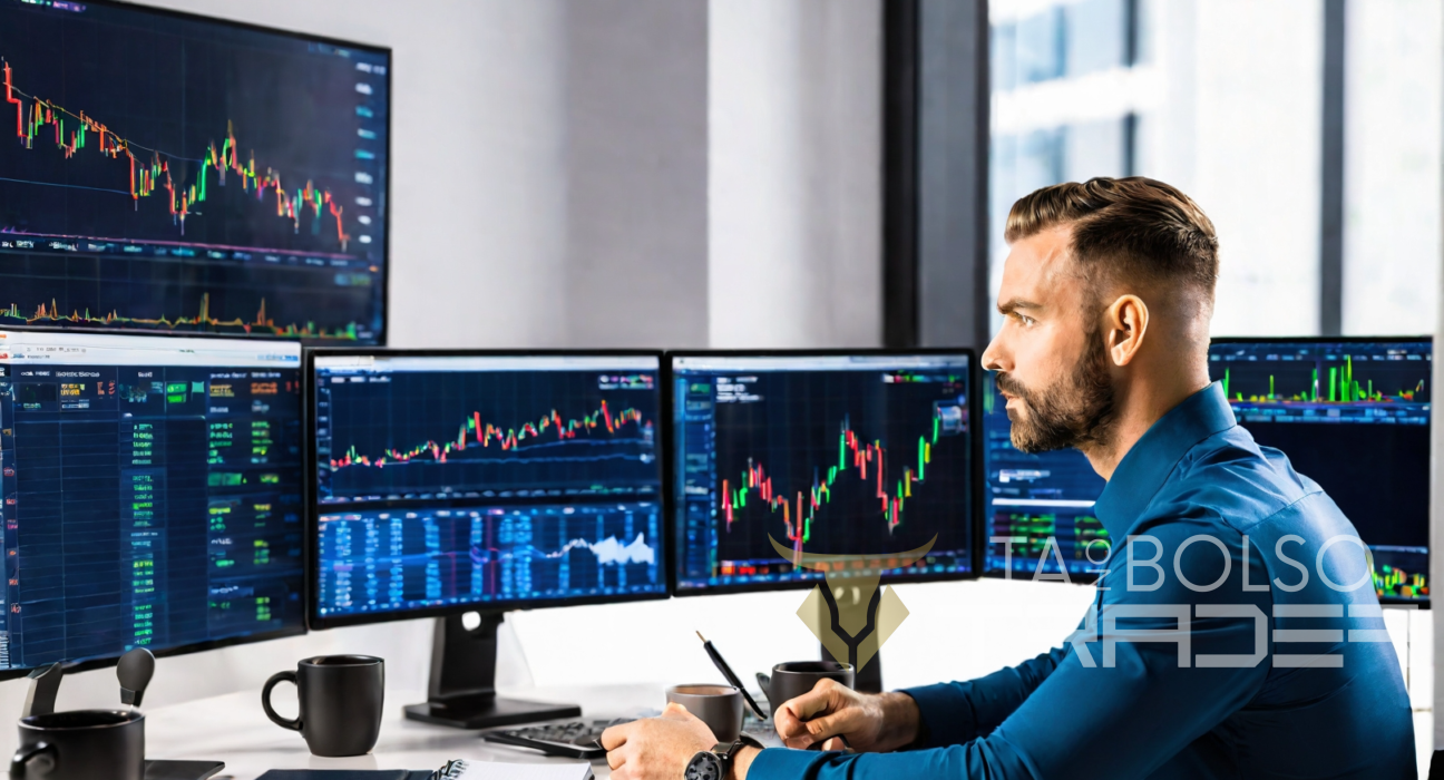 rader analisando gráficos com foco em psicologia no day trade