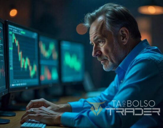 Trader lidando com perdas no mercado