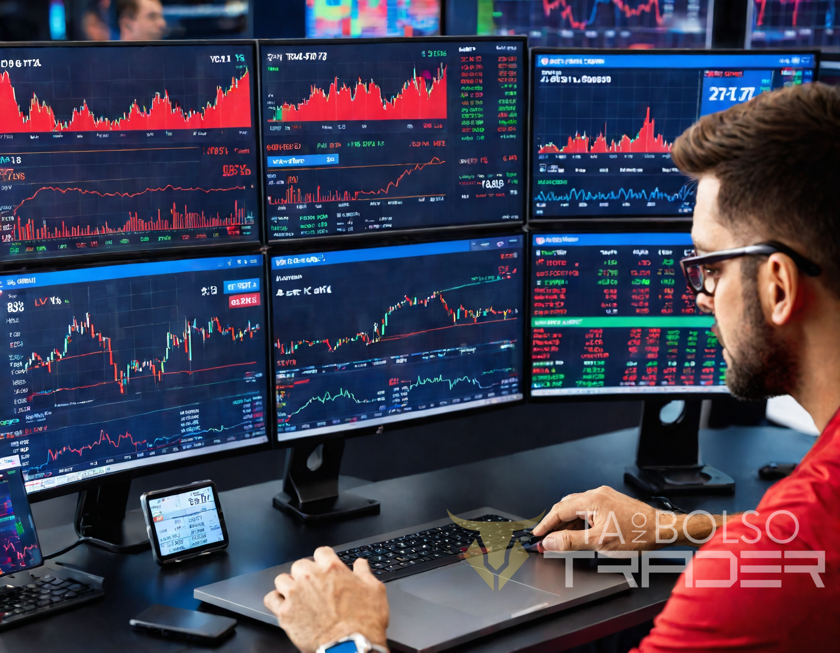 Day trader com mentalidade focada em velocidade