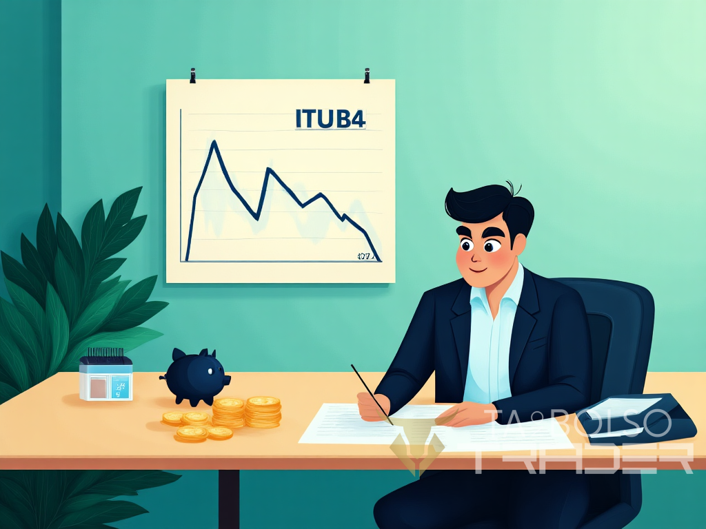 Investidor comprando ações de dividendos com pouco