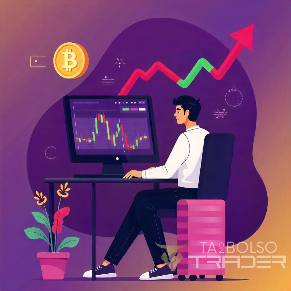 Day trade com criptomoedas em alta e queda