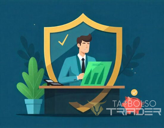 Trader calculando capital para operar com gestão de risco