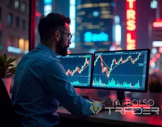 Trader operando day trade nos EUA com Ylos Trading