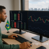Trader usando tape reading