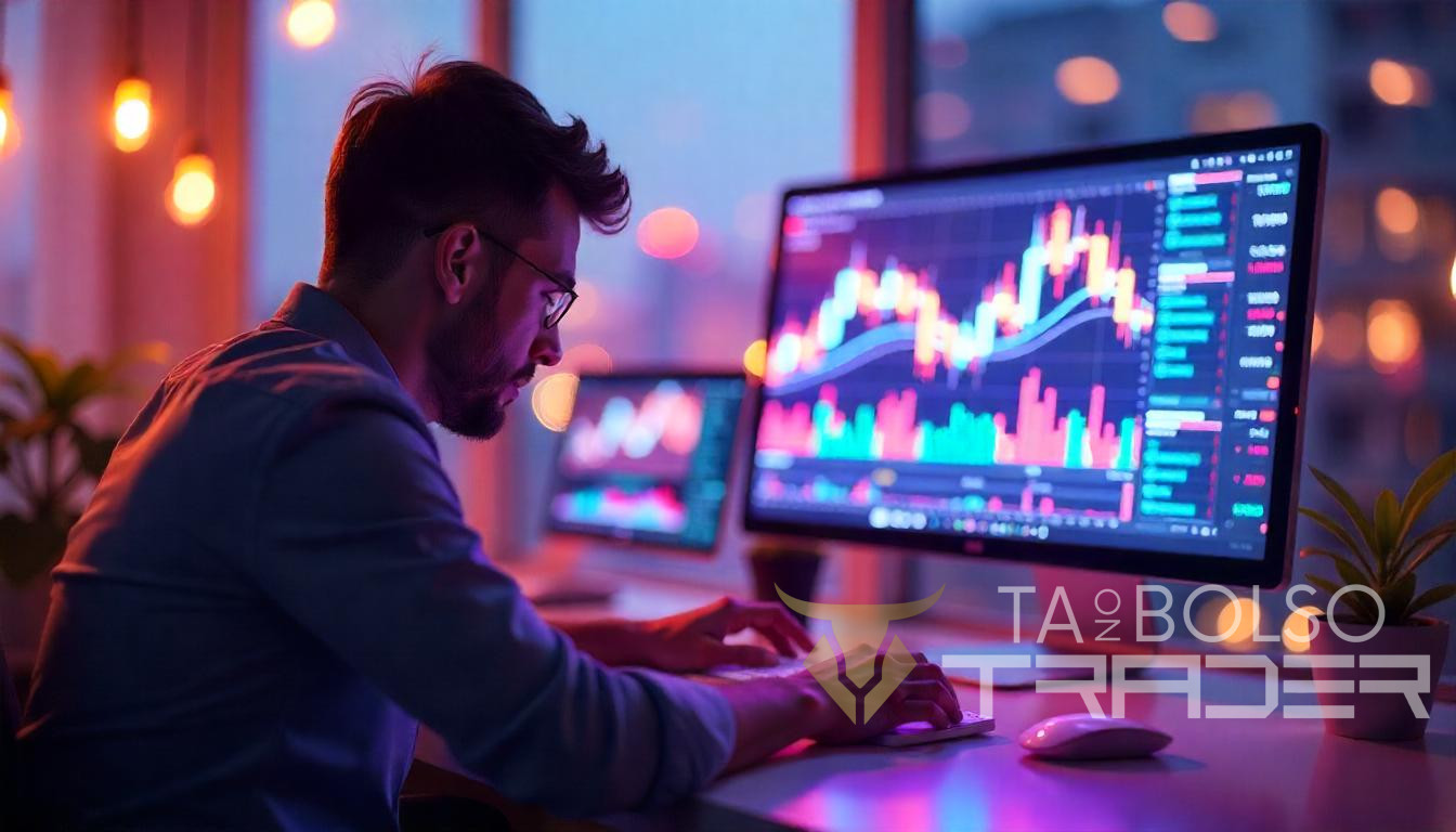 Trader analisando setores
