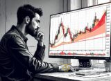 Trader em mercado volátil