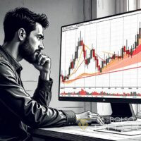 Trader em mercado volátil