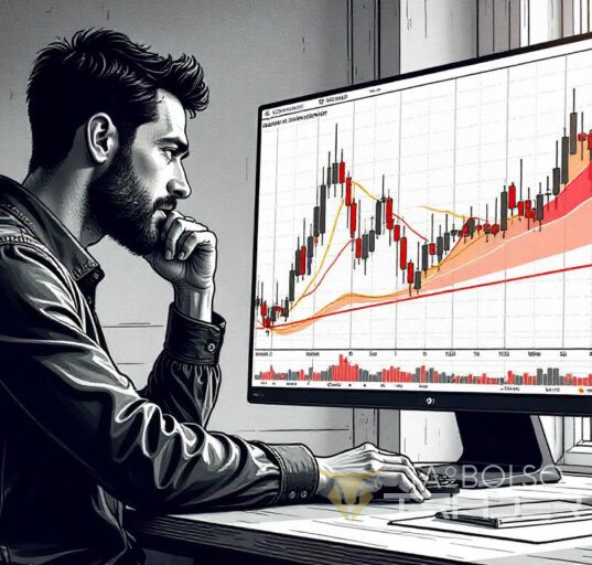 Trader em mercado volátil