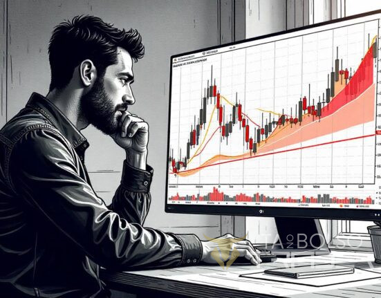 Trader em mercado volátil