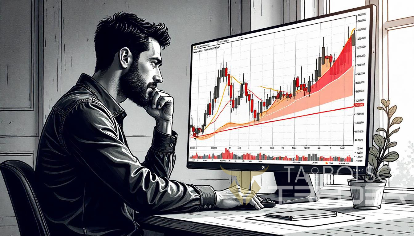 Trader em mercado volátil