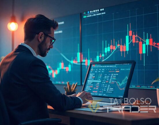 Trader operando Forex