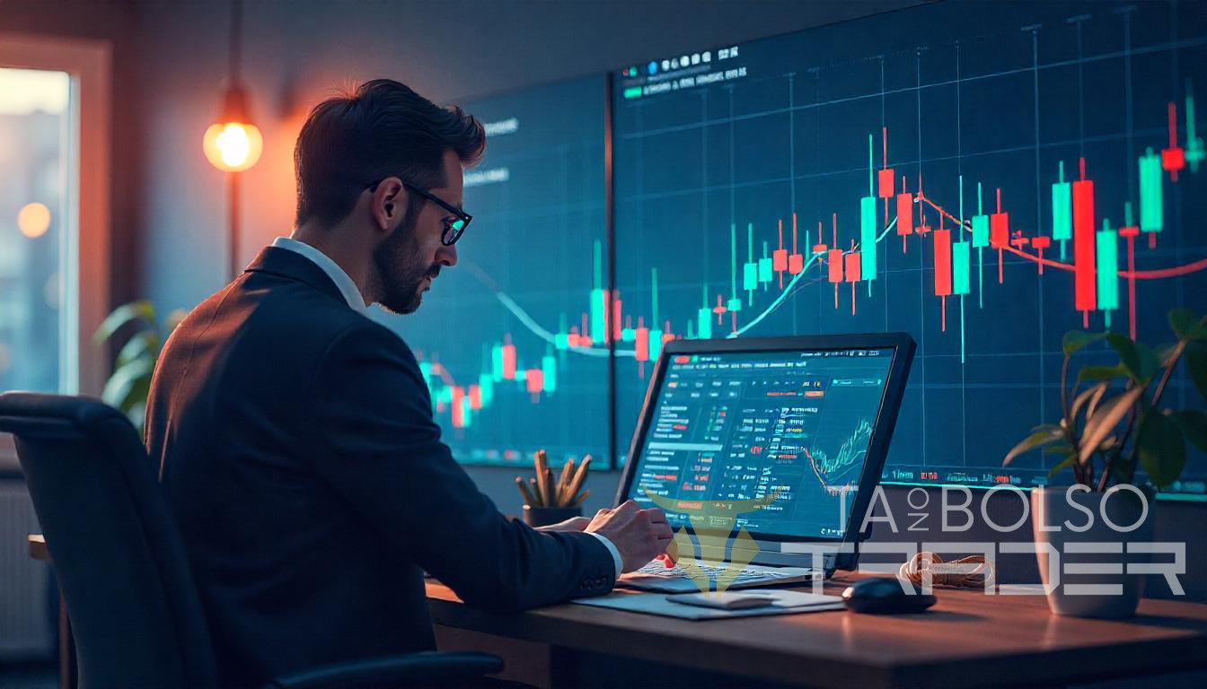 Trader operando Forex